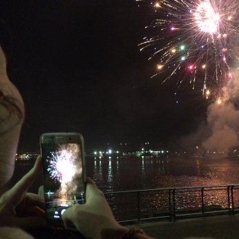 Fireworks over the Mississippi (New Orleans)